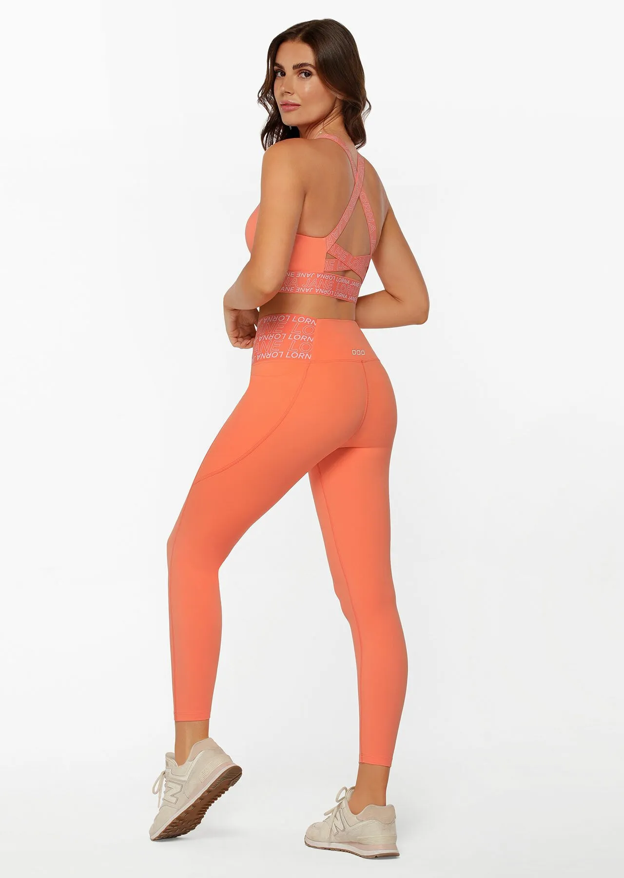 Superior Phone Pocket Ankle Biter Leggings | Orange | Tights and Leggings | Lorna Jane Australia