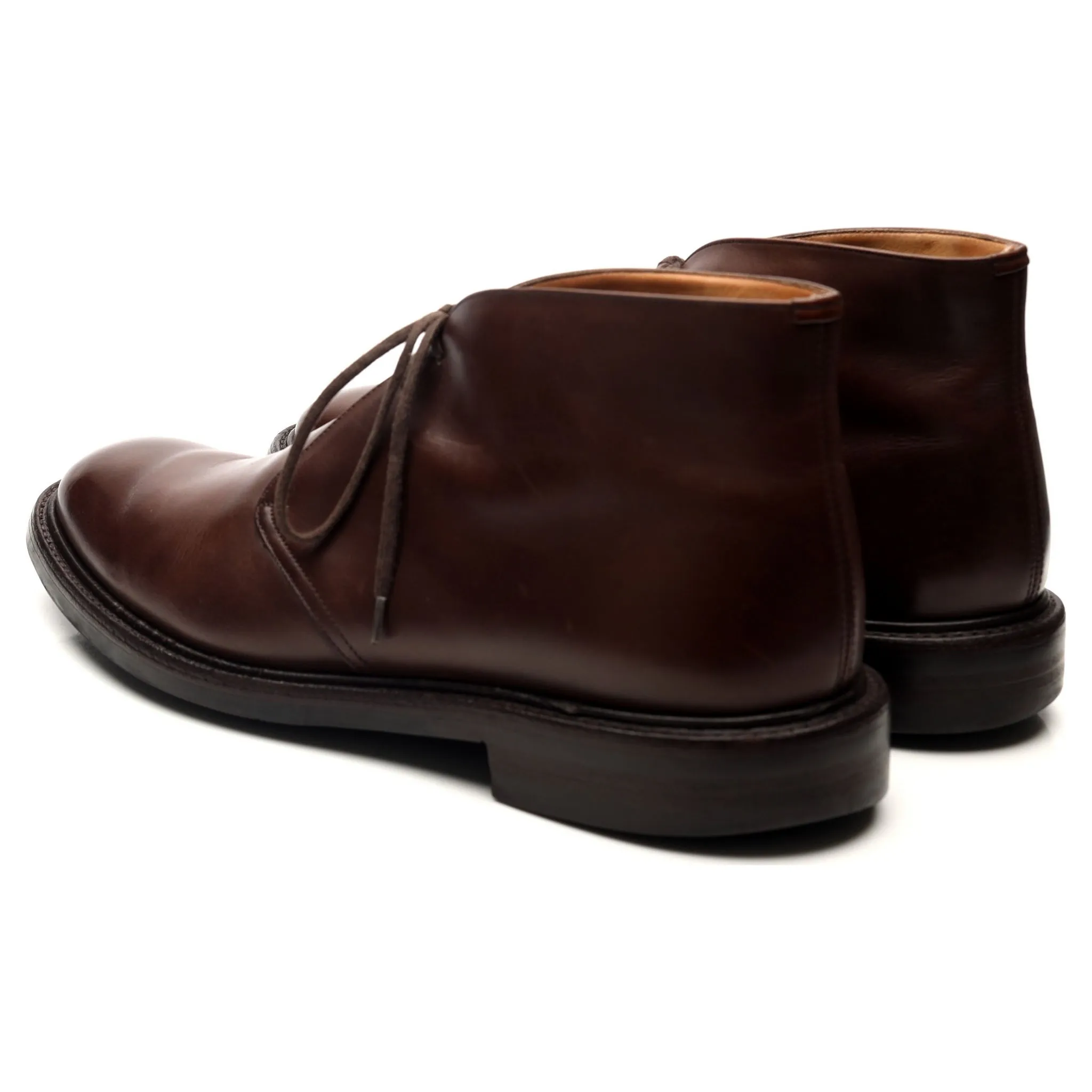 'Tasmania' Dark Brown Leather Chukka Boots UK 11 G