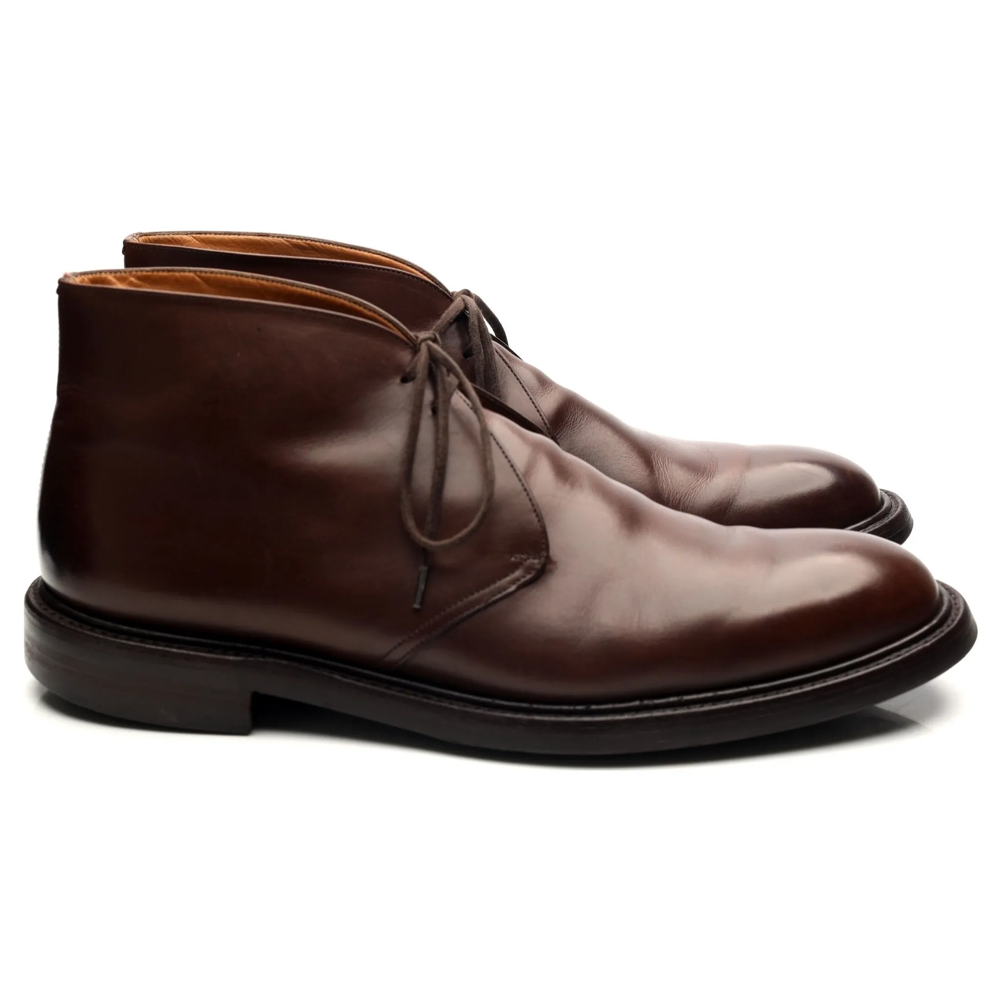 'Tasmania' Dark Brown Leather Chukka Boots UK 11 G