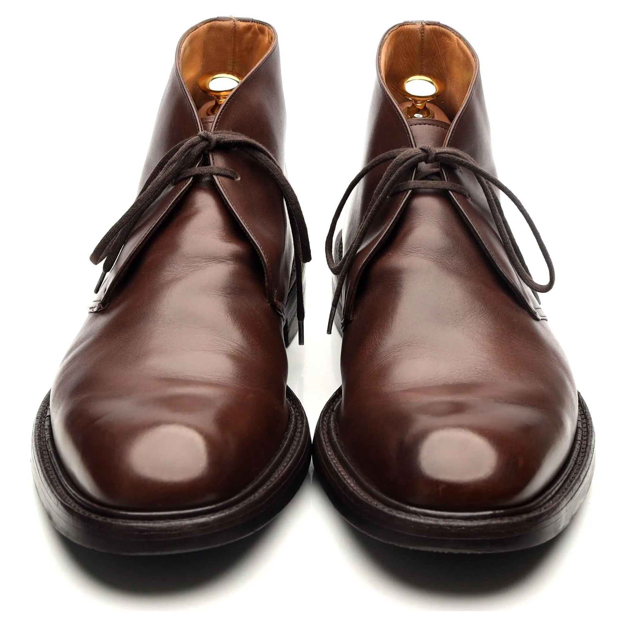 'Tasmania' Dark Brown Leather Chukka Boots UK 11 G