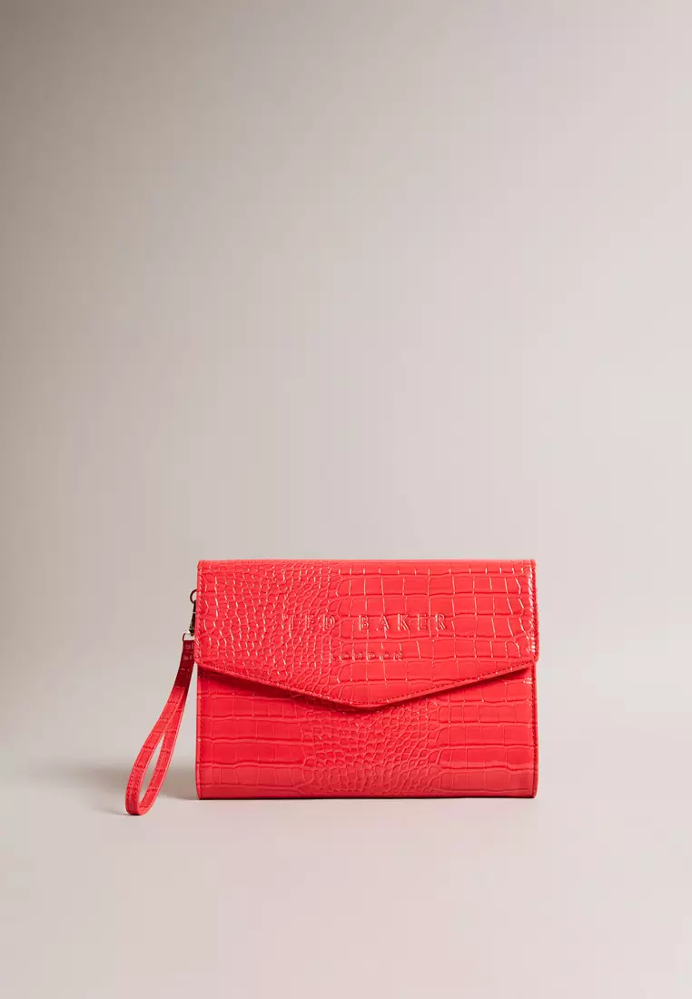 Ted Baker Ted Baker Crocey Imitation Croc Envelope Pouch