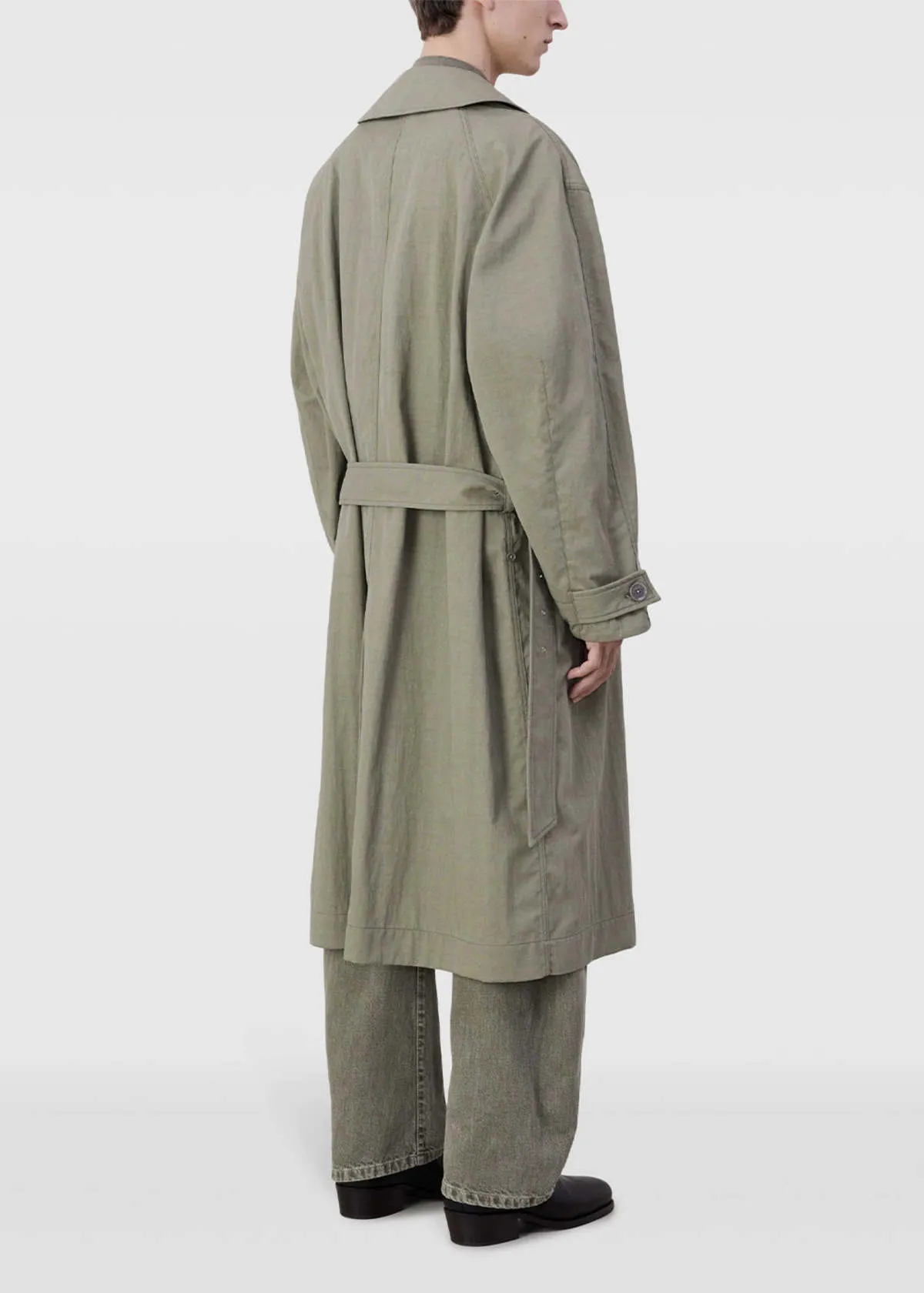 Tibetan Trench Coat - Light Olive