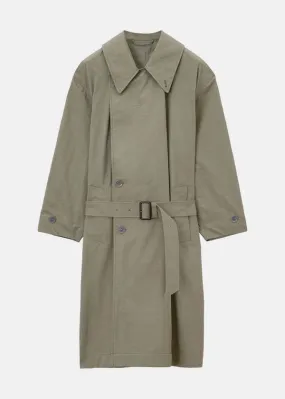 Tibetan Trench Coat - Light Olive