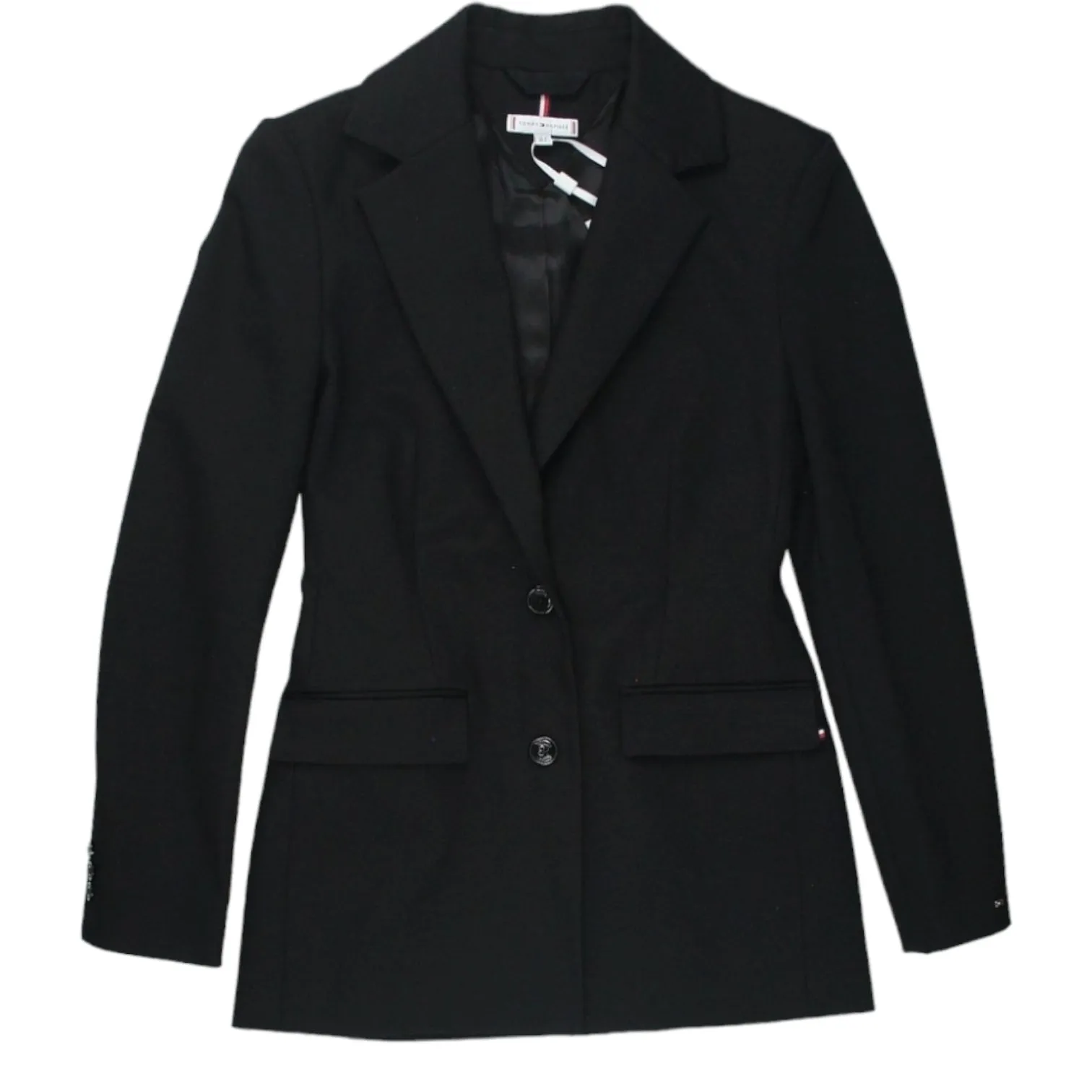 Tommy Hilfiger Black Slim Fit Knit SB Blazer