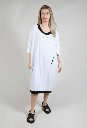 Tunic Dress in White and Black