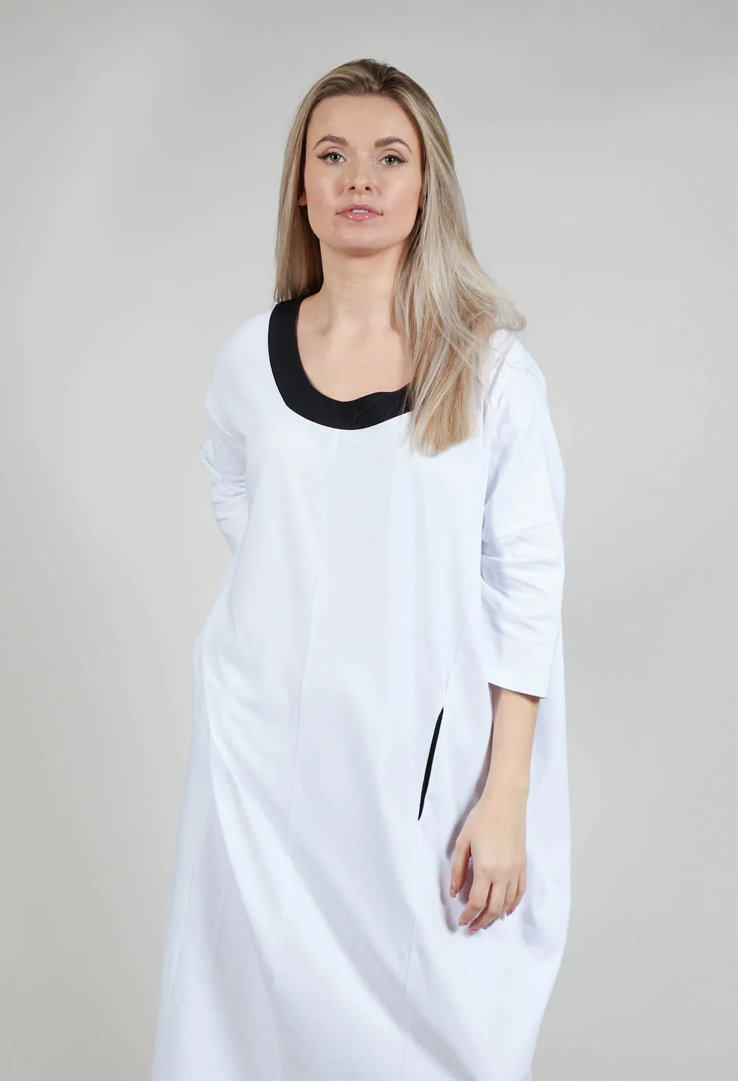 Tunic Dress in White and Black