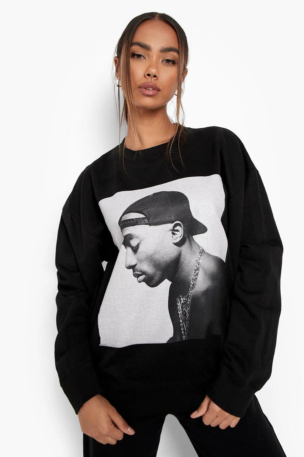 Tupac License Oversized Sweater