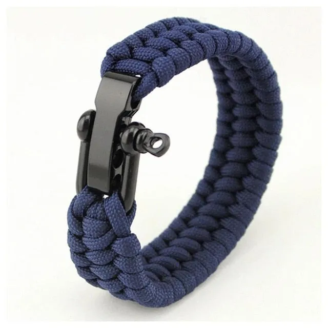 Unisex Outdoor Camping Tactical Paracord Bracelet