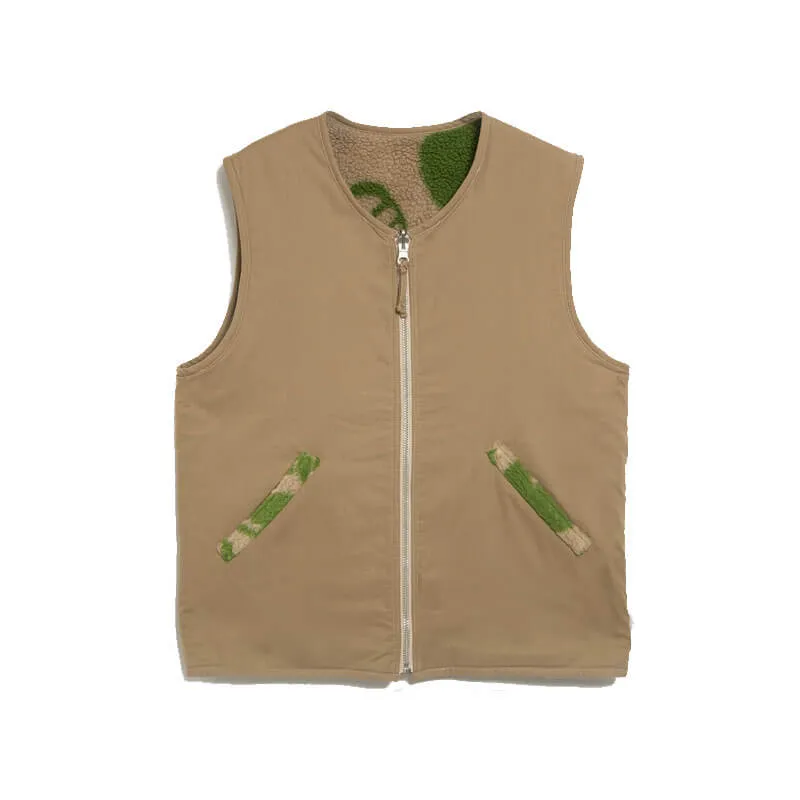 Utah Waistcoat - Sand / Green