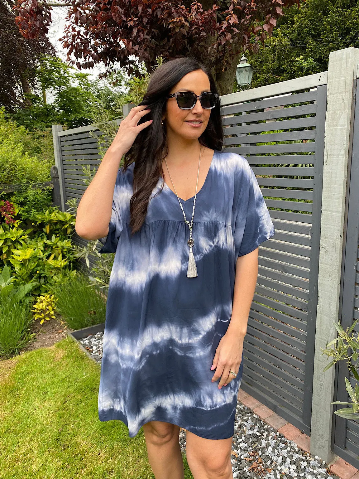 V Neck Tie Dye Tunic Darcy