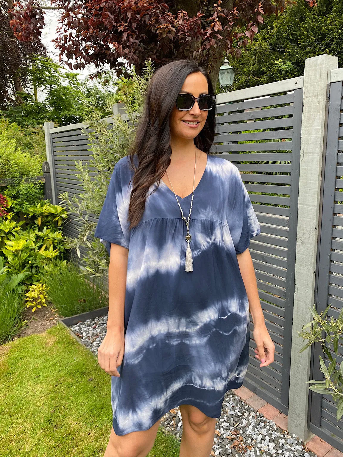 V Neck Tie Dye Tunic Darcy