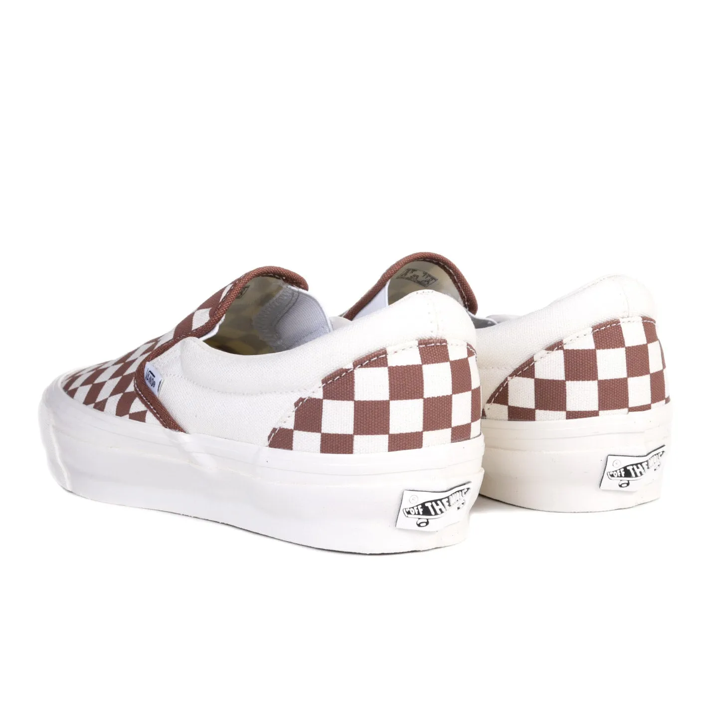 VANS PREMIUM CLASSICS SLIP-ON REISSUE 98 LX CHECKERBOARD COFFEE