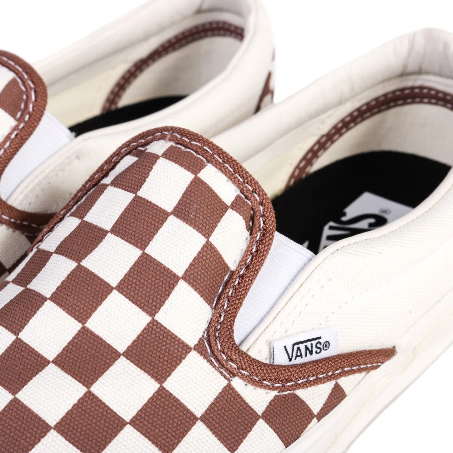 VANS PREMIUM CLASSICS SLIP-ON REISSUE 98 LX CHECKERBOARD COFFEE