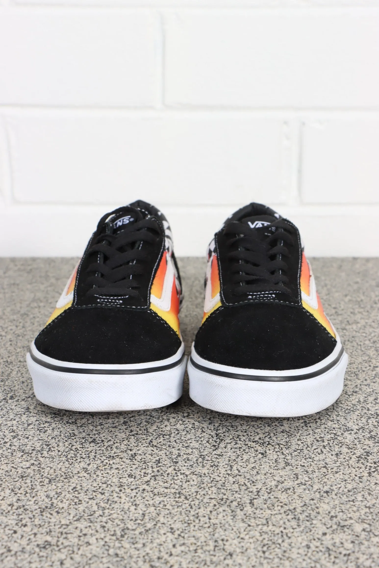 VANS Ward Flame Checker Suede Shoes (Y6/W7)