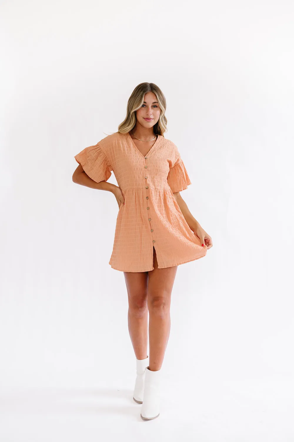 Velma Dress in Peach