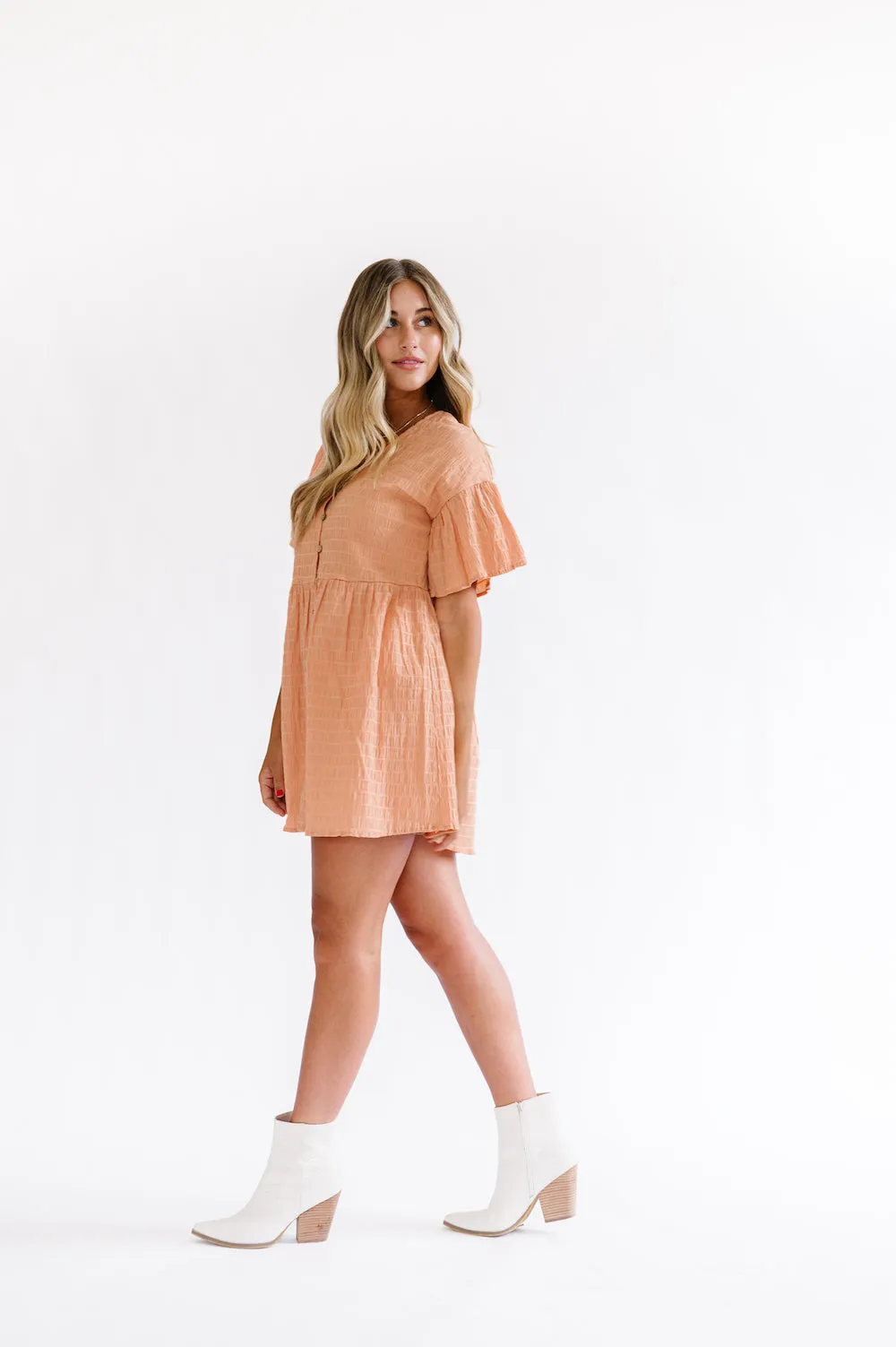 Velma Dress in Peach