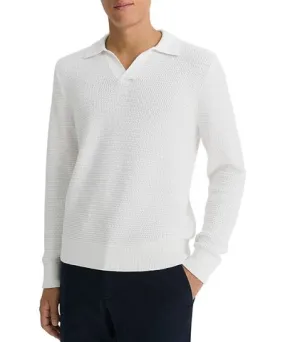 Vince Craftsman Open Collar Polo Sweater