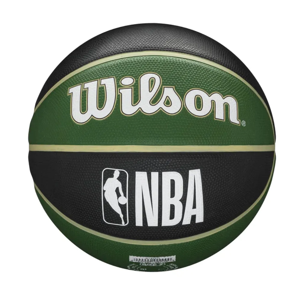 WILSON NBA Team Tribute Milwaukee Bucks Basketball (Dark Green)