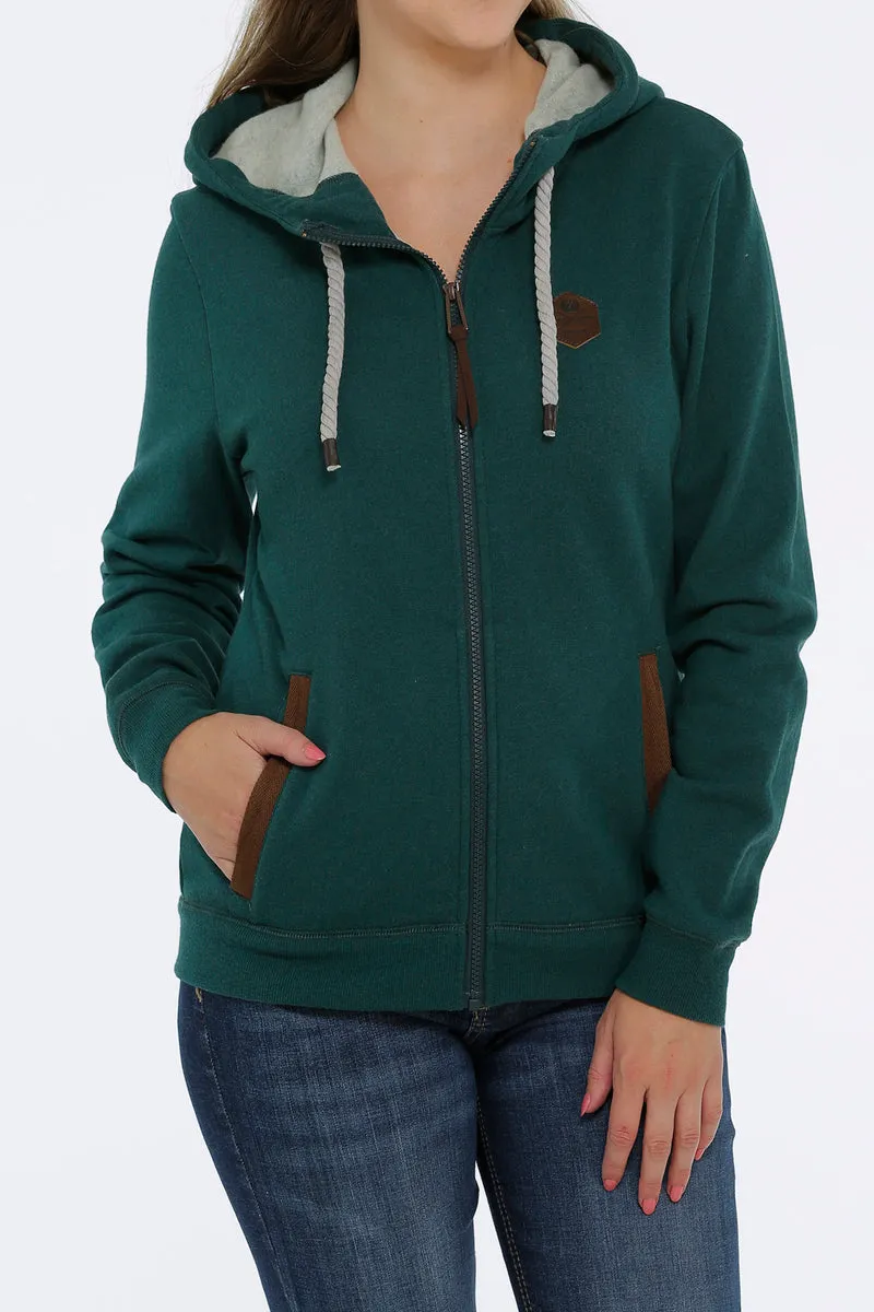 Women's Cinch Green Hoodie