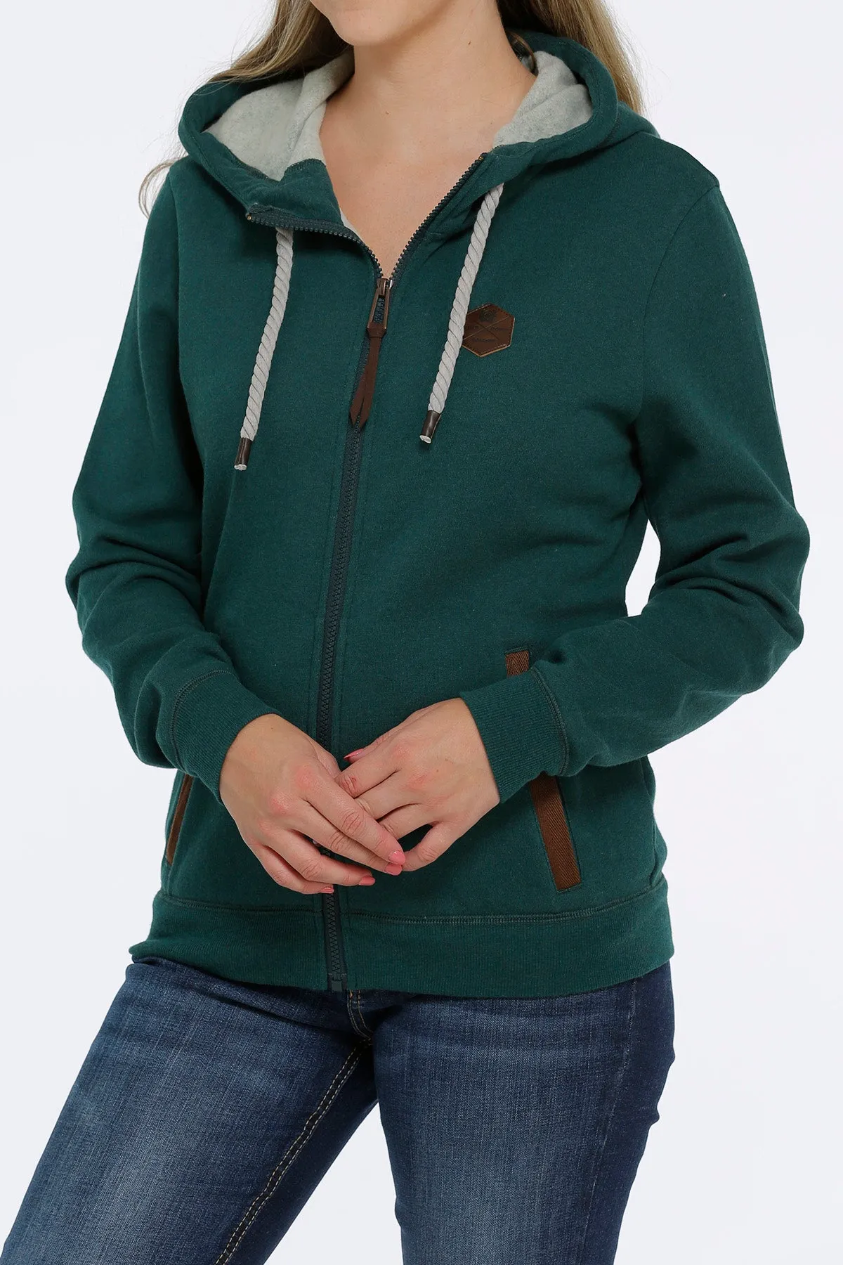 Women's Cinch Green Hoodie