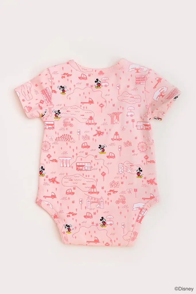 Wrap Onesie - Pink Road Trip Mickey