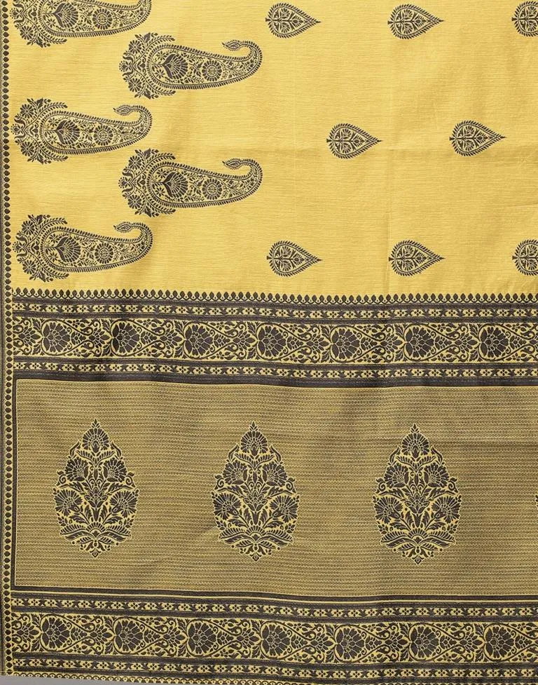 Yellow Cotton Saree