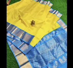 Yellow Kupadam Saree